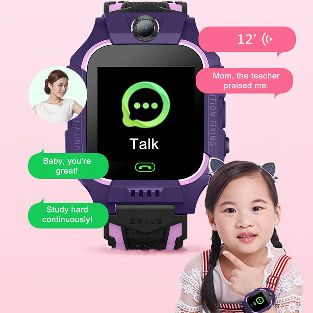 Smart Watch Kids 2g Sim Card Smartwatch for Children SOS Tracker Call Phone Camera Voice Chat Photo Boys Girls Birthday Gifts