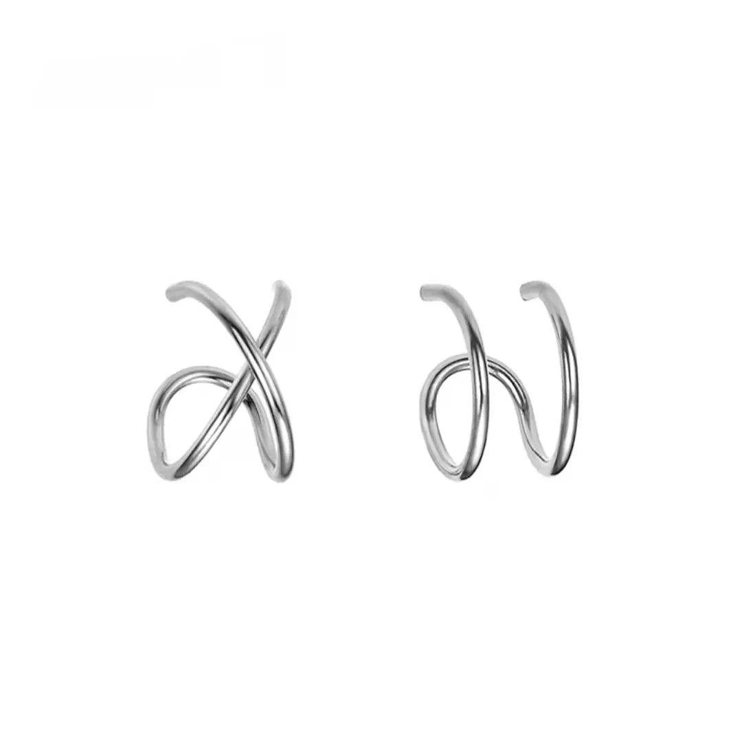 Stainless Steel Clip Earrings for Women High Quality Creative Simple C Non-Piercing Ear Clip Cuff Ear Buckle Trend Jewelry Gift