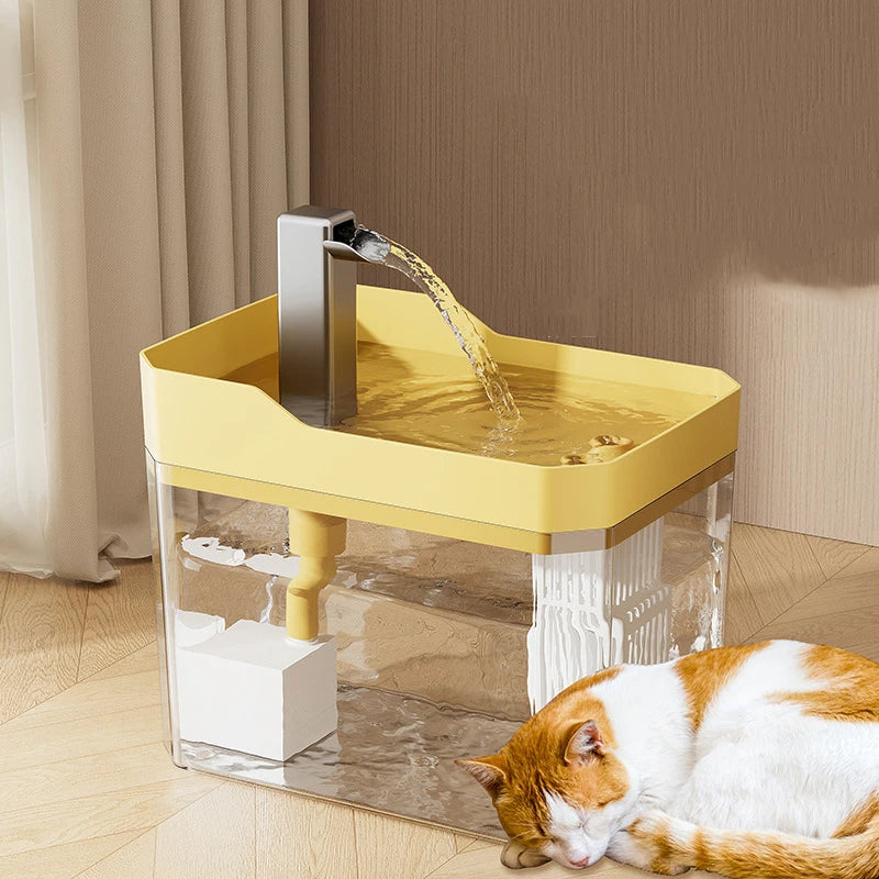 Hot transparent pet water dispenser plug-in automatic water drinker circulating and flowing out water smoothly pet water drinker