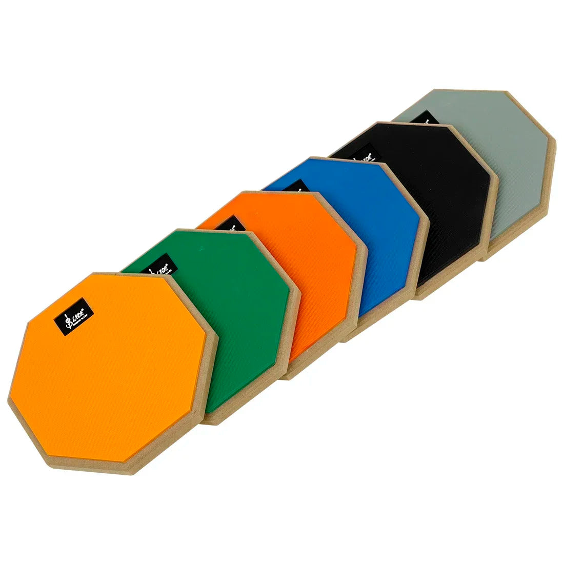 SLADE 8 Inch 12 Inch Drum Practice Pad Rubber Wooden Dumb Drum Pad Mute Training for Jazz Drums Exercise Beginners