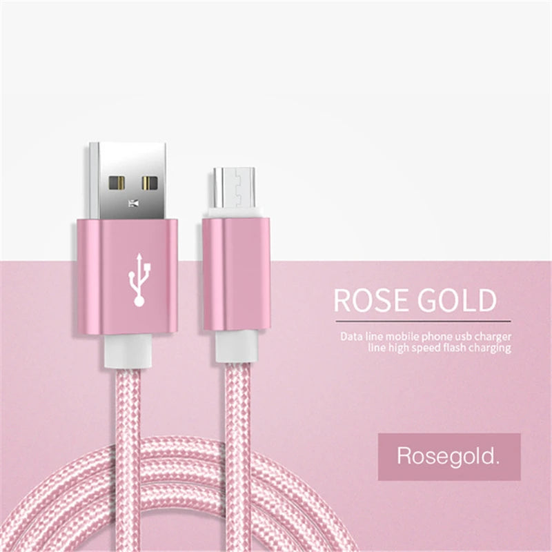 Type C USB Fast Charging Cable for Samsung S23 A55 A35 Xiaomi Redmi Note 13 POCO X5 Huawei Nova 11 Realme iQOO Braided Cable 3m