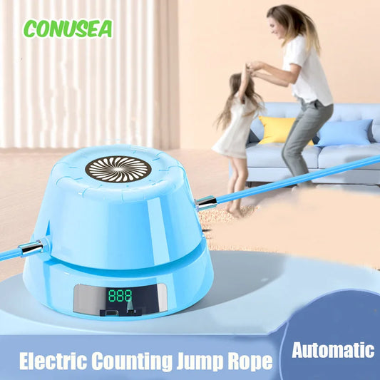 Electric Counting Rope Skipping Machine Automatic Remote Control  Jump Rope Digital Counter Indoor Outdoor exercise Toys Games