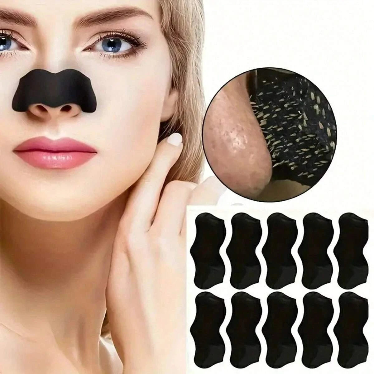 15 Pieces Of Nose Blackhead Removal Patch - Deep Cleansing Pore Patch, Smooth Skin, Facial Skin Care Tool Nose Mask