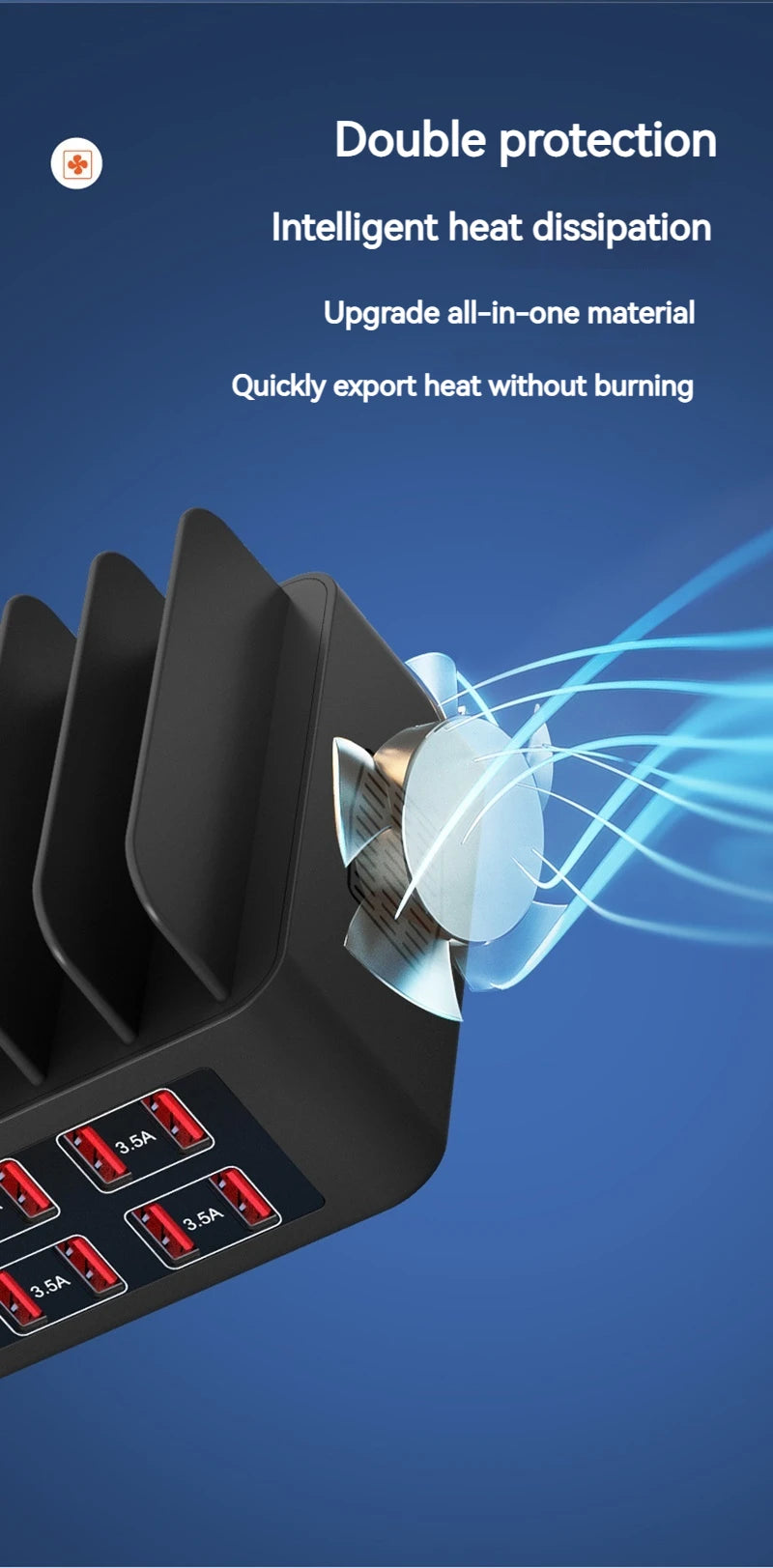 ASENGRY 150W Universal Multi USB Charger 16 Port USB Charging Station Tablet Stand For Ipad Iphone 15 14 13 Pro Max Samsung S24