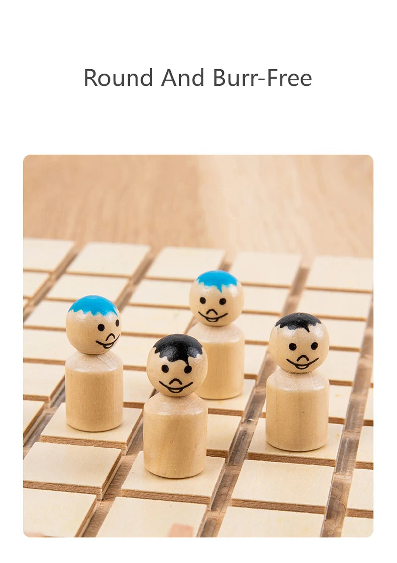 Children Logical Thinking Games Wooden Chess Toys Parent-Child Interactive Board Games Educational Toys For Kids Brain Training