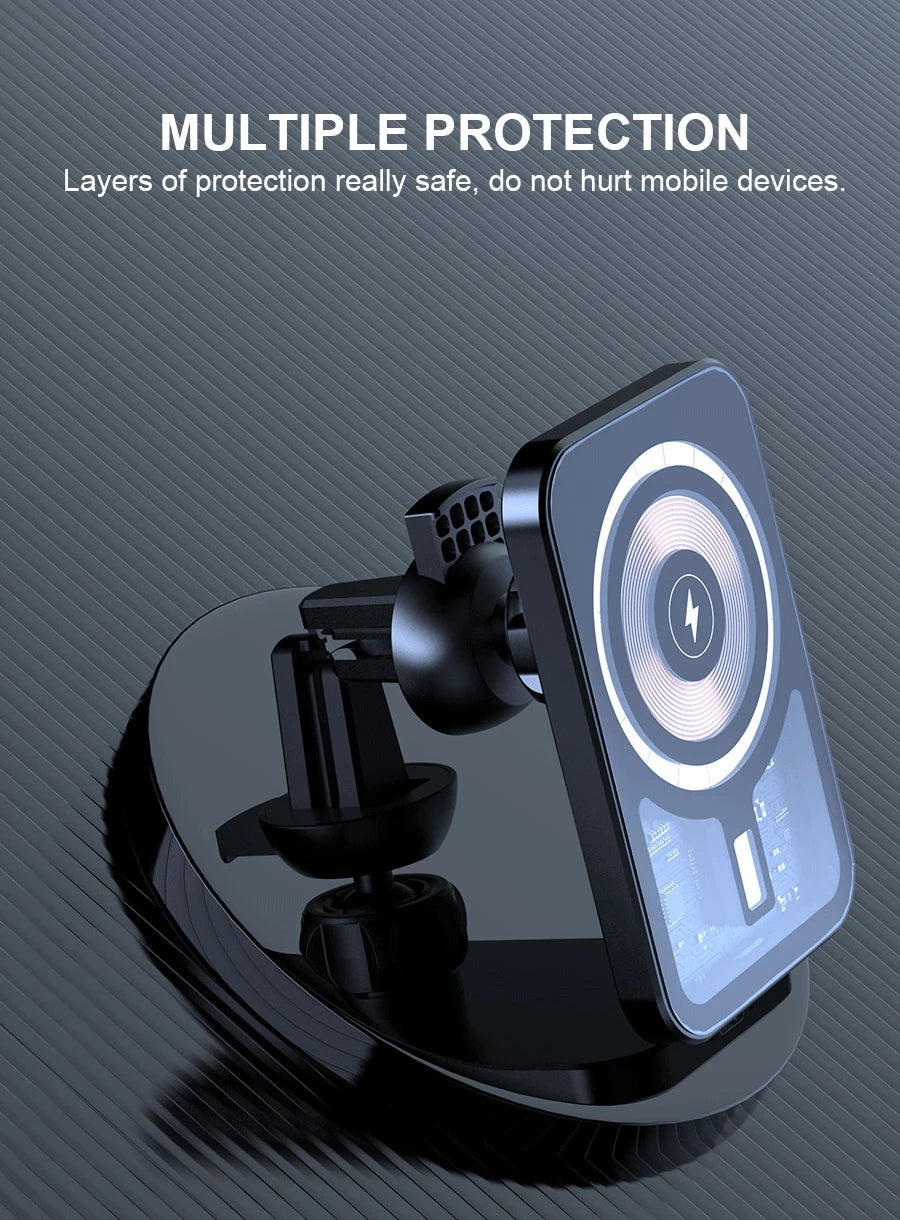 30W Magnetic Wireless Charger Car Air Vent Mount Phone Holder Stand Fast Charging Station For iPhone 12 13 14 Pro Max macsafe