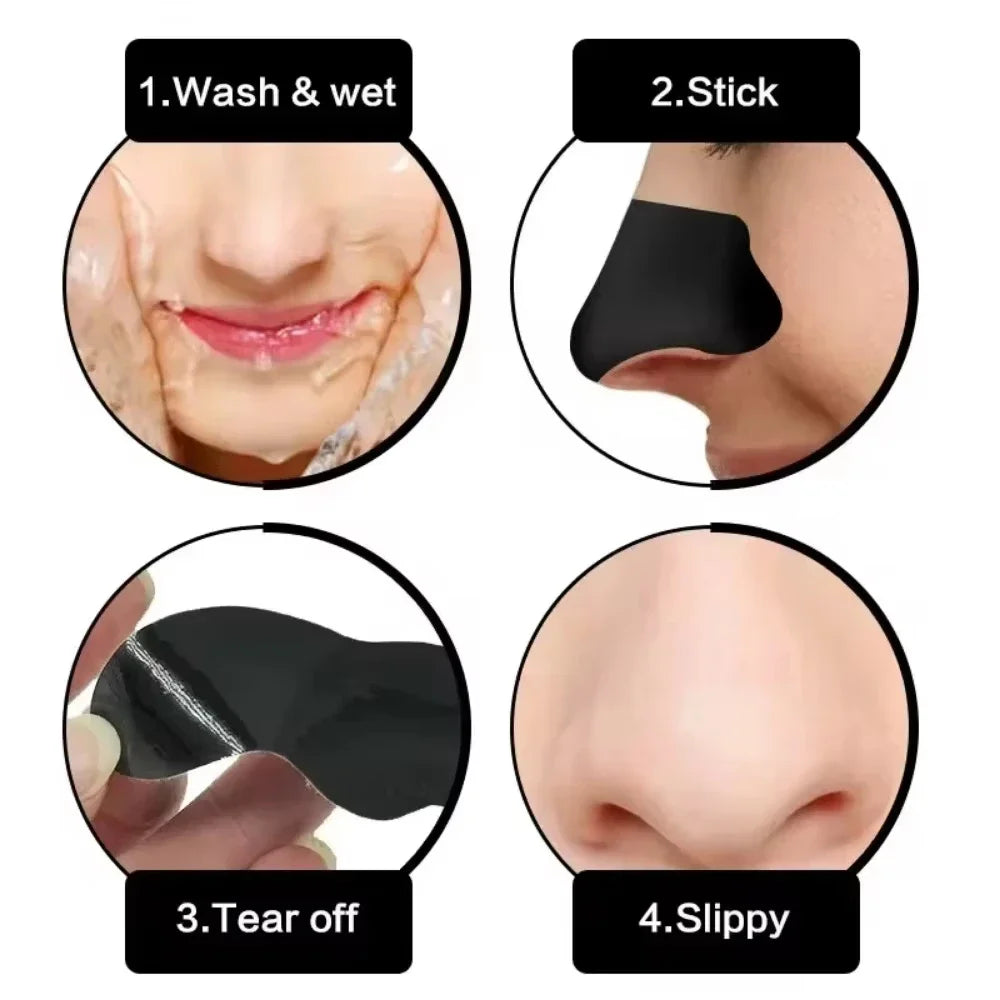 Unisex Deep Cleansing Nose Strips for Acne & Blackhead Removal Shrink Pore Nose Black Head Stickers Refreshing Skin Care Patch