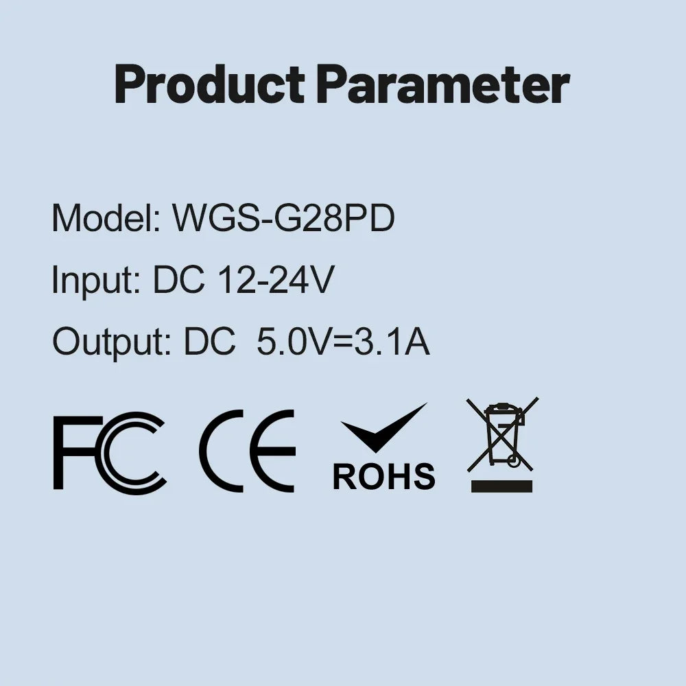 3.1A USB Car Charger Type C Fast Charging Phone Adapter For iPhone Xiaomi Huawei Phone Charger Adapter Socket Cigarette Lighter