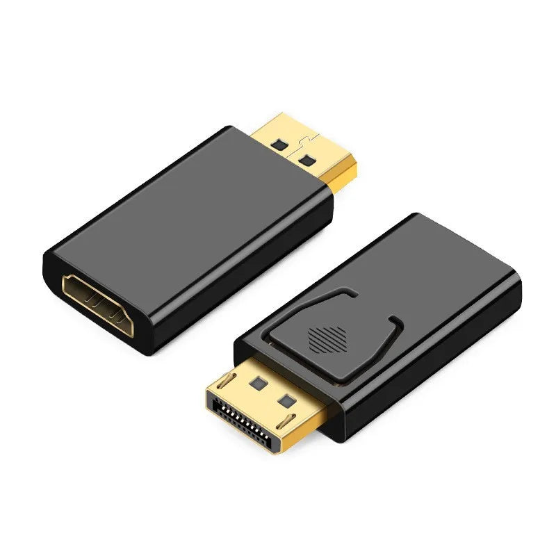 4K DP to HDMI-compatible Converter Displayport to 1080P HDTV Computer Monitor Audio Video Adapter