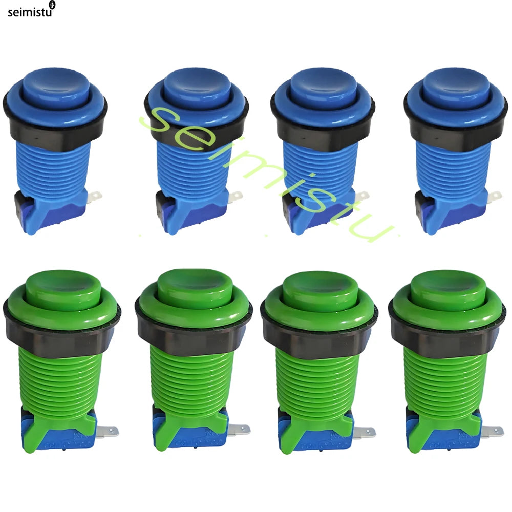 8pcs American Happ Style Push Button 28mm For Neo Geo Arcade Game Machine Joystick Zero Delay Controller buttons Parts