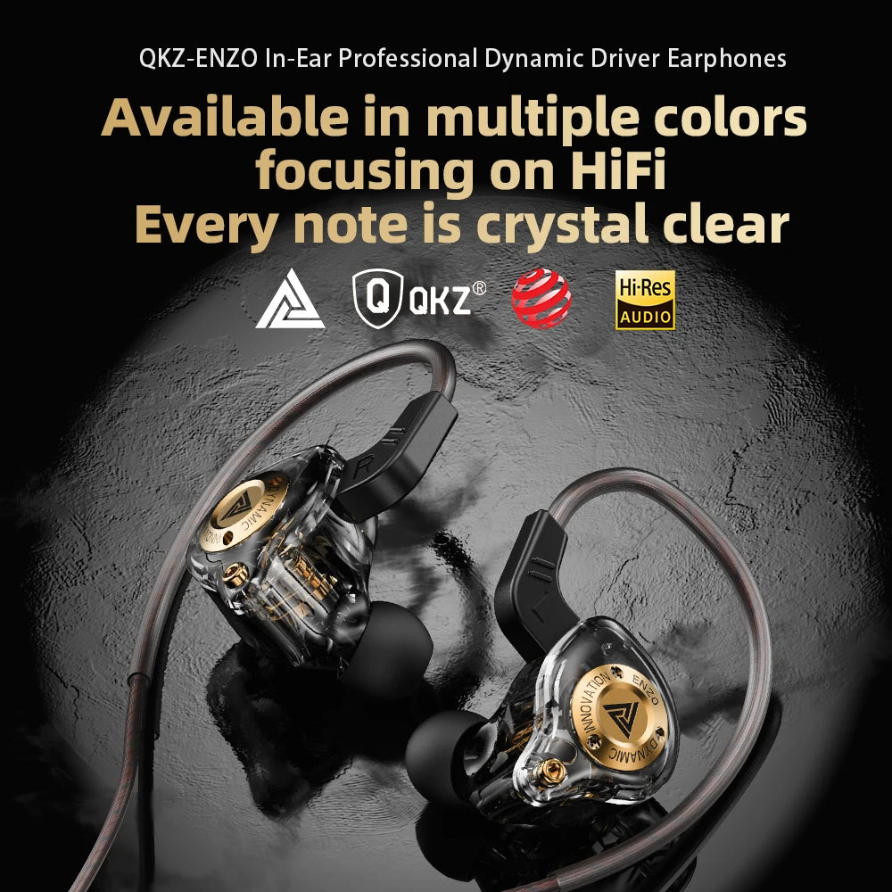 Dynamic Surround Sound Bass Earphones Earbud 3.5MM AUX In-Ear Monitor Headphones HIFI Noise Cancelling Sport Headset