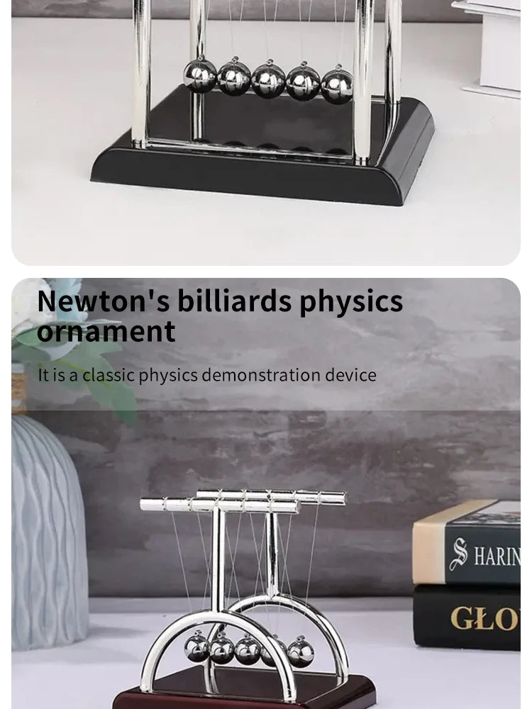 Newton Pendulum Balance Balls: Stylish Desk Decor & Educational Dynamics Toy for Office & Home