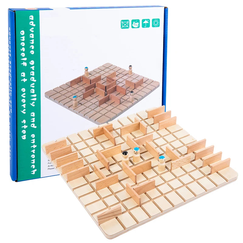 Children Logical Thinking Games Wooden Chess Toys Parent-Child Interactive Board Games Educational Toys For Kids Brain Training