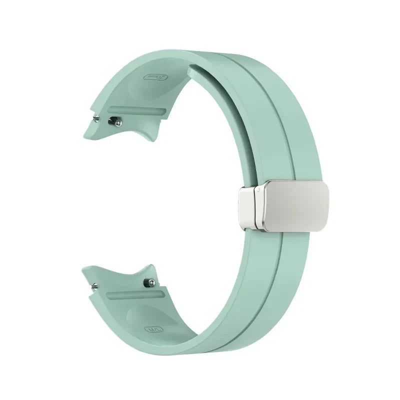 No Gap Magnetic Silicone Strap For Samsung Galaxy Watch 7 6 5 4 44mm 40mm Pro 45mm Bracelet Galaxy Watch6 Classic 43mm 47mm Band