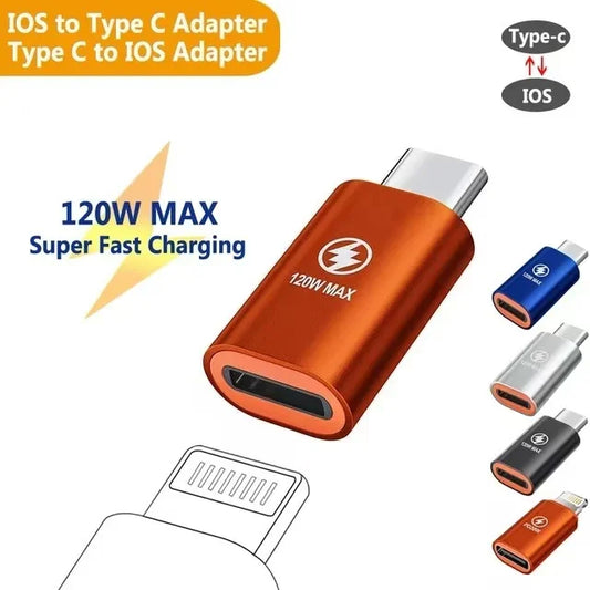 Usb C To 8 Pin Adapter Fast Charging For Iphone Lightning Female To Type-C Charger Connector For Iphone 15 Pro 14 Macbook Ipad