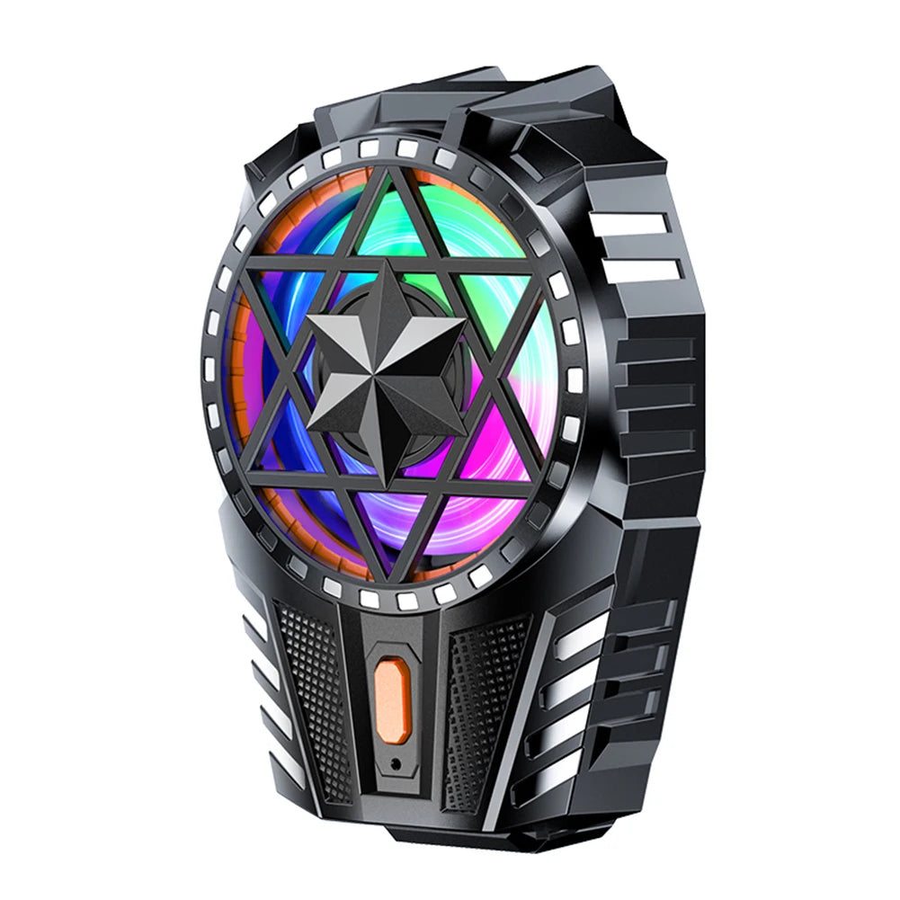 Portable Cooler For Mobile Phone Radiator Cooling Fan For Mobile Phone Fan Cell Cooling Plate Phone Cooler with RGB Light