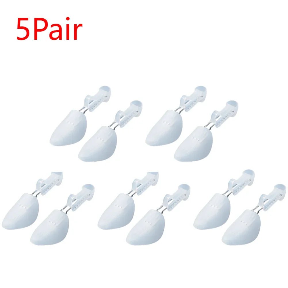 1-5Pair Plastic Shoe Stretcher Adjustable Portable Shoe Tree Shaper Stretchers Holder for Women Men Unisex Fashion Shoe Tree