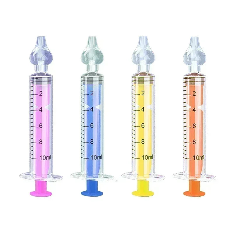 Irrigator Nasal Washing for Children Silicone Baby Nasal Aspirator Syringe Baby Nose Cleaner Kids Rhinitis Nasal Washer Reusable