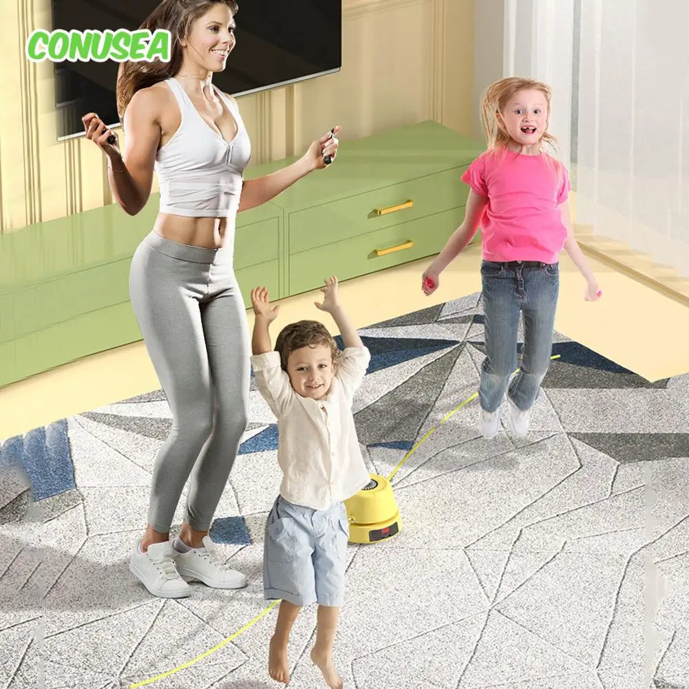 Electric Counting Rope Skipping Machine Automatic Remote Control  Jump Rope Digital Counter Indoor Outdoor exercise Toys Games