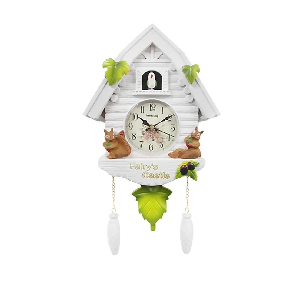 1pc Cuckoo Wall Clock, Daytime Hourly Alarm Pendulum Quartz Watch, Silent Wall Clock for Home Living Room Decoration Wall Art