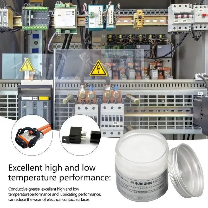 100g Electric Contact Grease Conductive Paste Electricity Compound Grease for Low Resistance Value  for Household Appliances