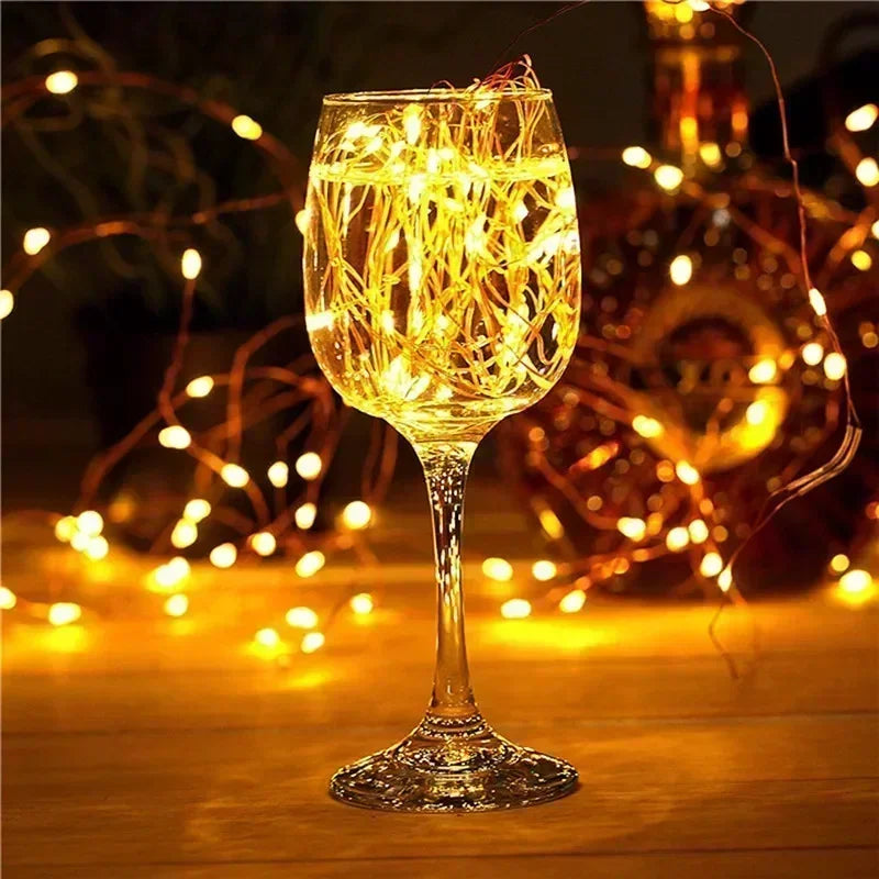 2 Pack Solar Fairy Lights 300LED Solar String Lights Outdoor Waterproof 8 Modes Copper Wire Twinkle Light
