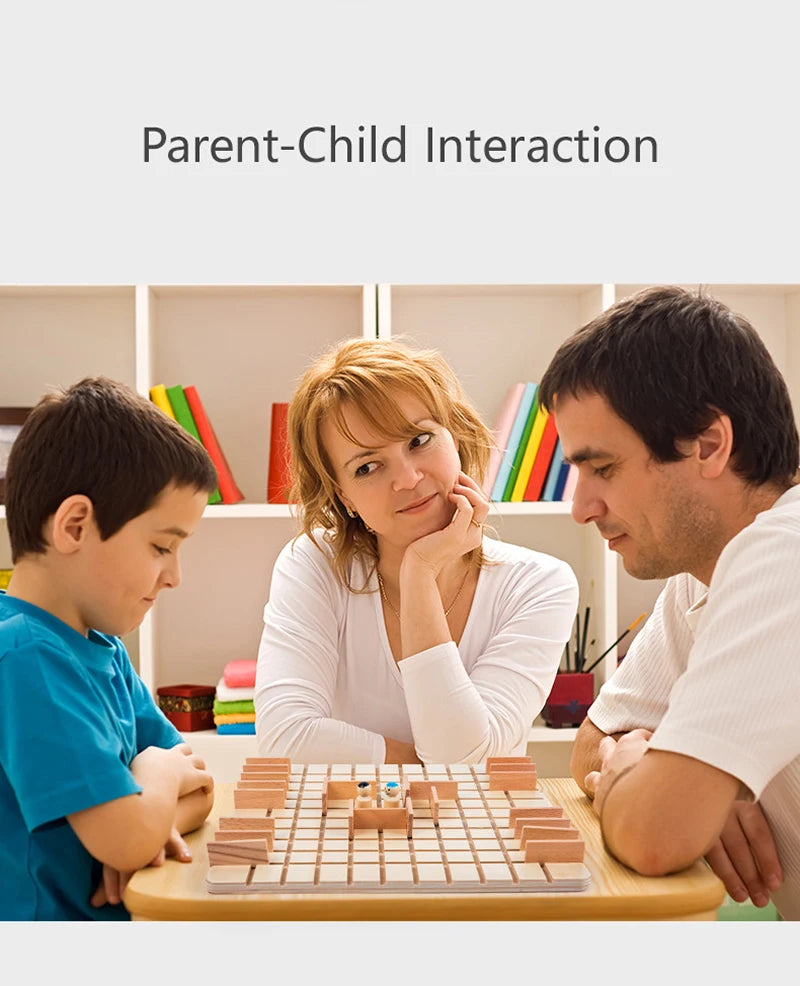 Children Logical Thinking Games Wooden Chess Toys Parent-Child Interactive Board Games Educational Toys For Kids Brain Training