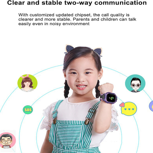 Smart Watch Kids 2g Sim Card Smartwatch for Children SOS Tracker Call Phone Camera Voice Chat Photo Boys Girls Birthday Gifts