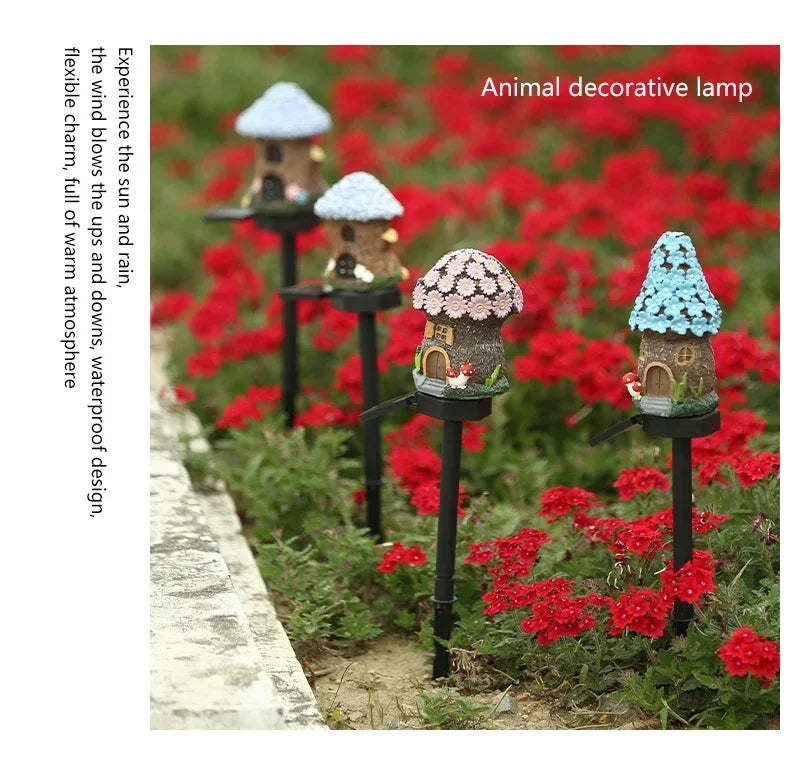 Solar Powered Owl Animal Lawn Lamp Solar Led Light Outdoor Garden Decoration Lamp Waterproof Solar Lights