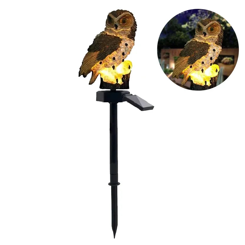 Solar Powered Owl Animal Lawn Lamp Solar Led Light Outdoor Garden Decoration Lamp Waterproof Solar Lights