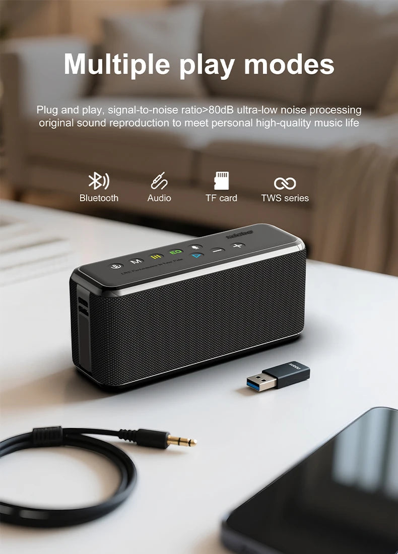 Super Power XDOBO X8 Max 100W Portable Wireless Speaker TWS Subwoofer Support USB/TF/AUX 20000mAh Four-cell Power Bank Function