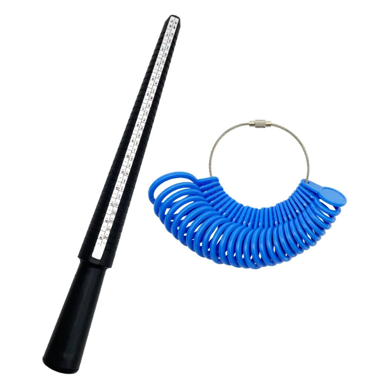 1Pc Professional Jewelry Tools Ring Mandrel Stick Finger Gauge Ring Sizer Measuring UK/US/EU/№ Size for DIY Jewelry Size ToolS