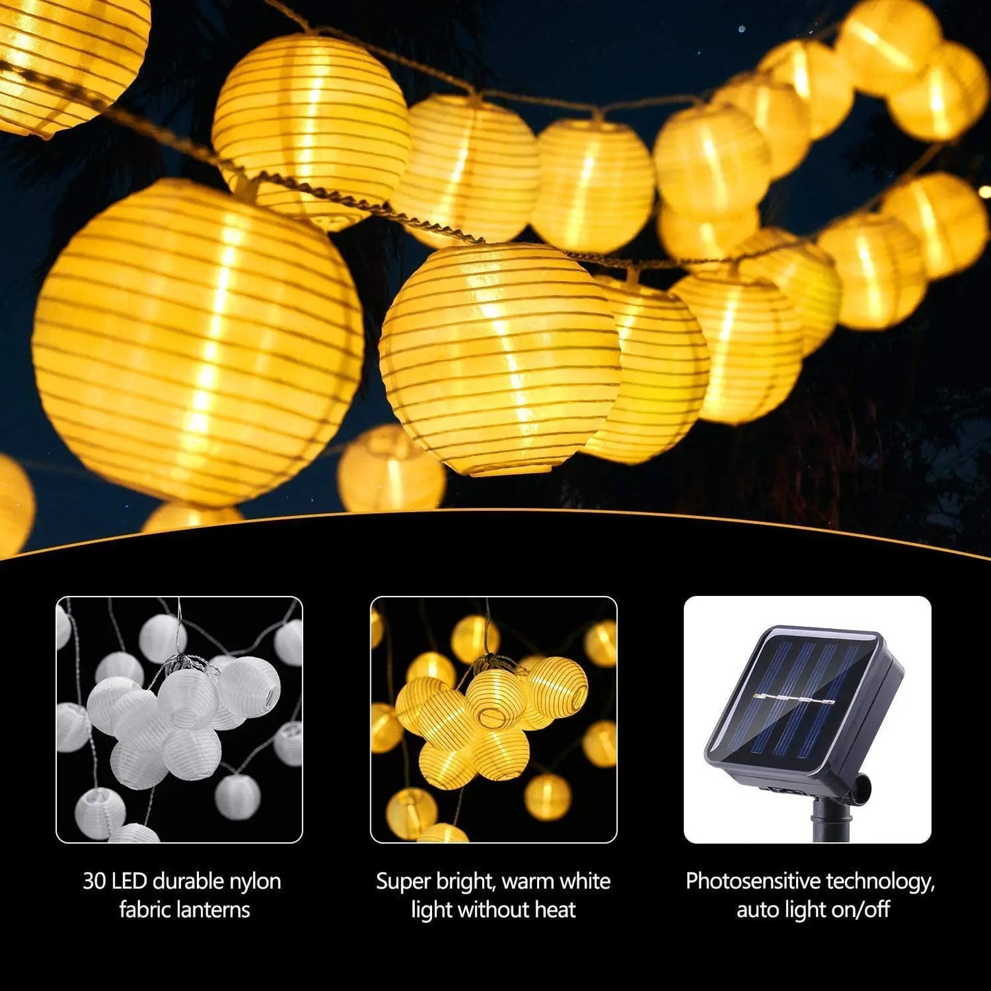 10-30 Led Solar Light Waterproof Solar String Lights Garden Yard Street Decor Outdoor Garland Solar Lamp for Wedding Lantern