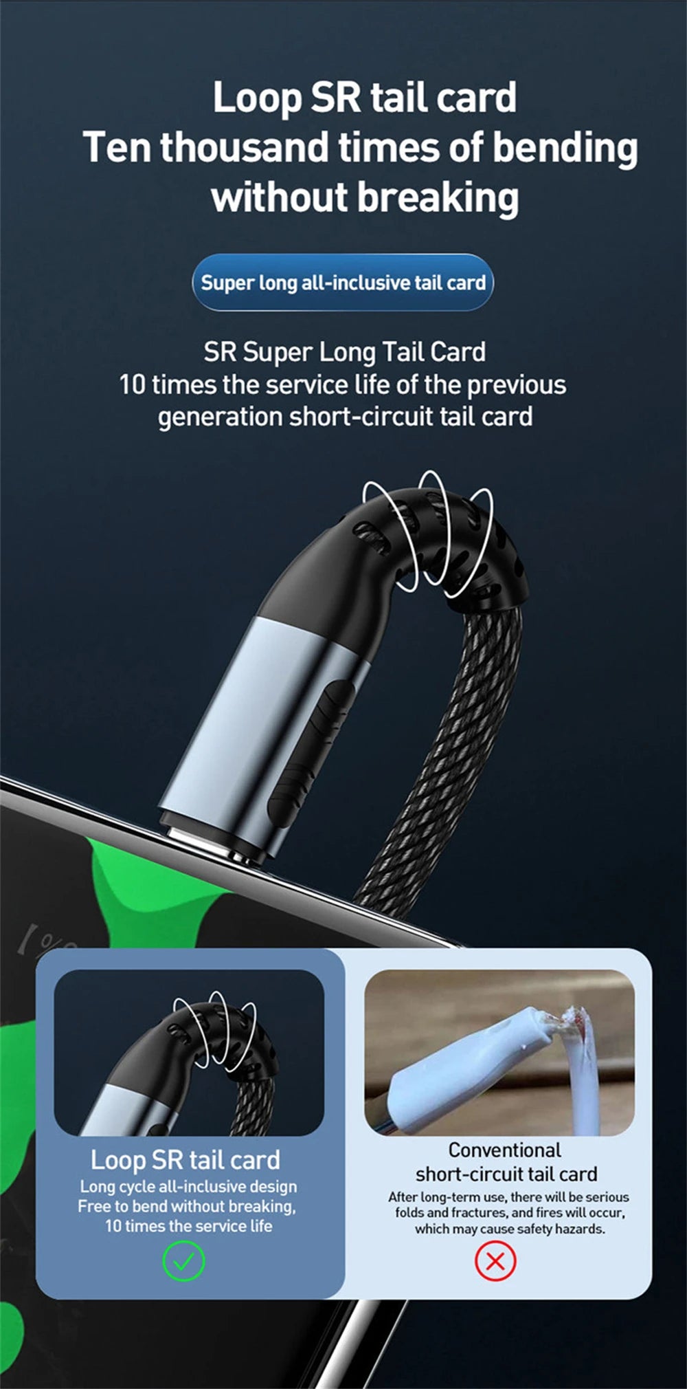 USB C to USB Type C Cable for MacBook Pro Quick Charge 4.0 PD 100W 5A Fast Charging for Samsung Xiaomi mi 10 Charge Cable 1/2M