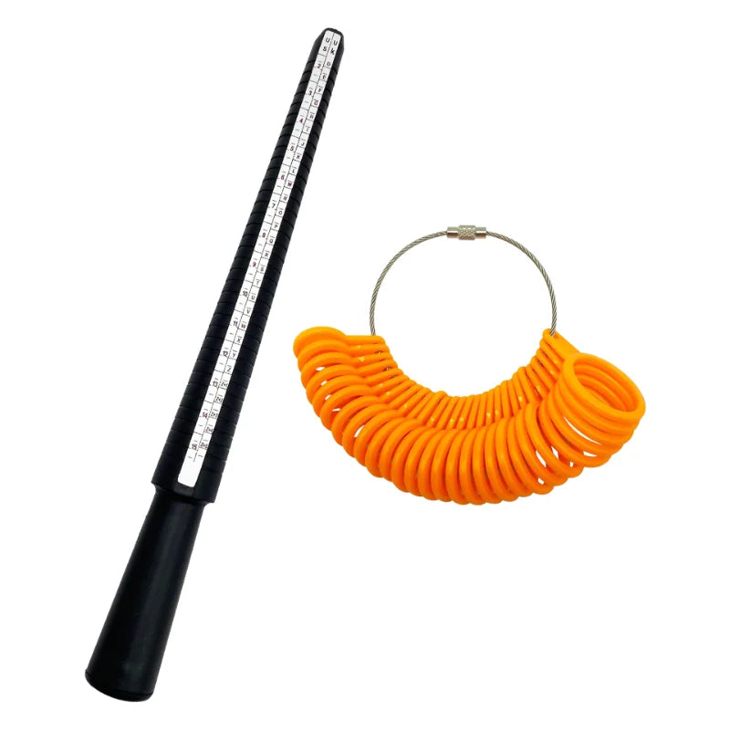 1Pc Professional Jewelry Tools Ring Mandrel Stick Finger Gauge Ring Sizer Measuring UK/US/EU/№ Size for DIY Jewelry Size ToolS