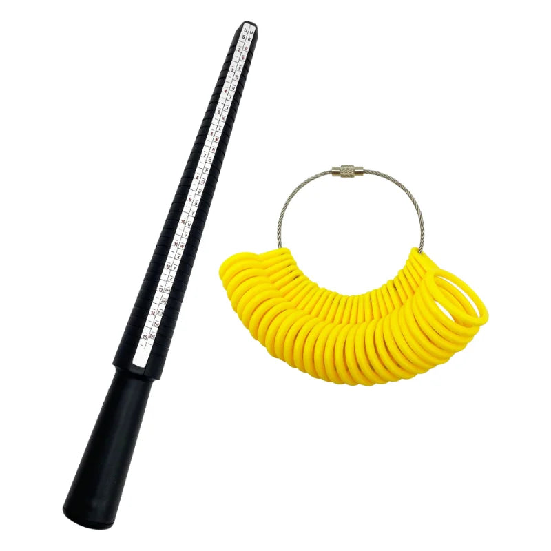 1Pc Professional Jewelry Tools Ring Mandrel Stick Finger Gauge Ring Sizer Measuring UK/US/EU/№ Size for DIY Jewelry Size ToolS