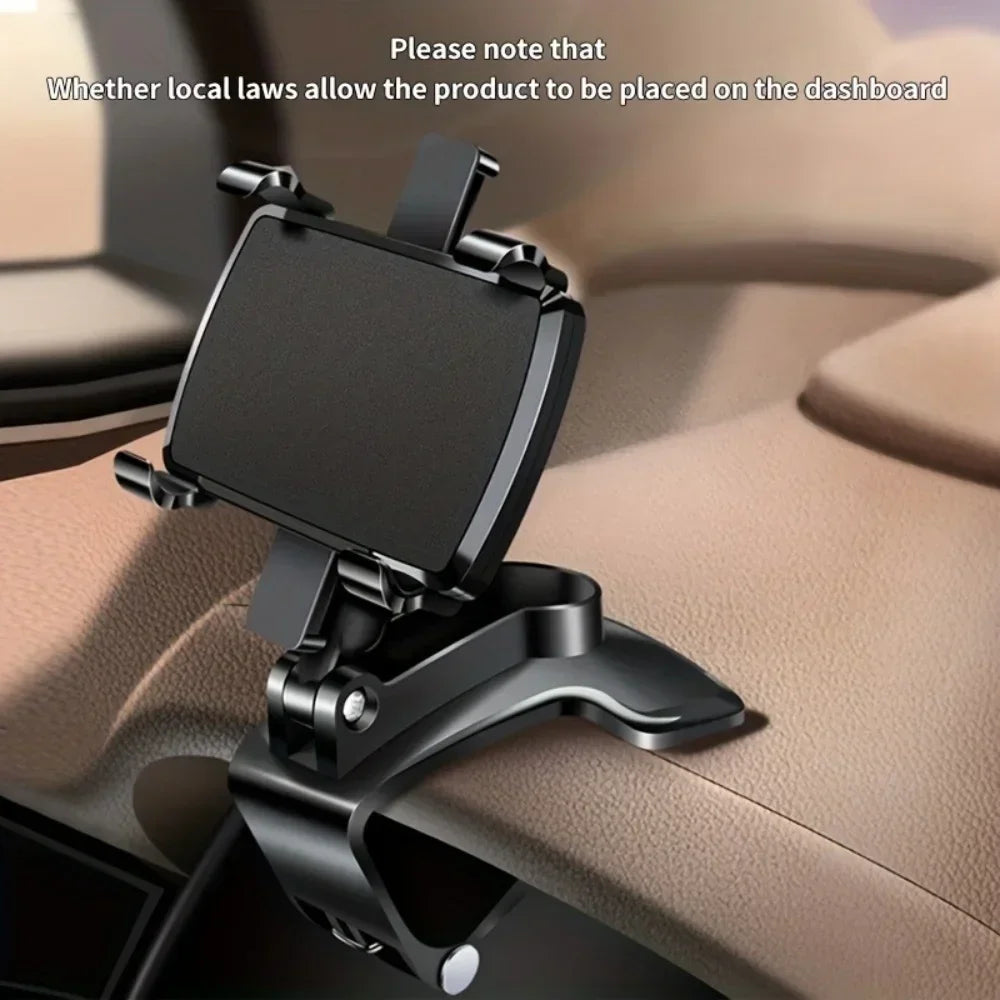 Car Mobile Phone Holder Universal Dashboard Phone Holder Easy Clip Mount Stand Cellphone Stand For GPS Navigation Hanging Holder