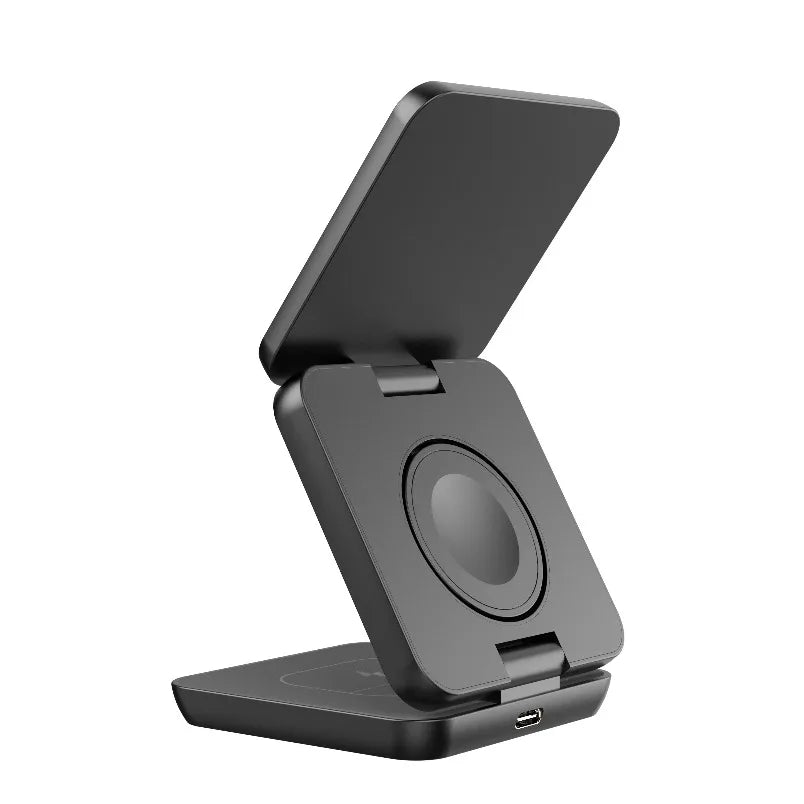 Magnetic Wireless Charger 3 in 1 Stand For Macsafe iPhone16 15 14 13 12 Apple Watch 8 7 6 Airpods Pro Fast Charging Dock Station