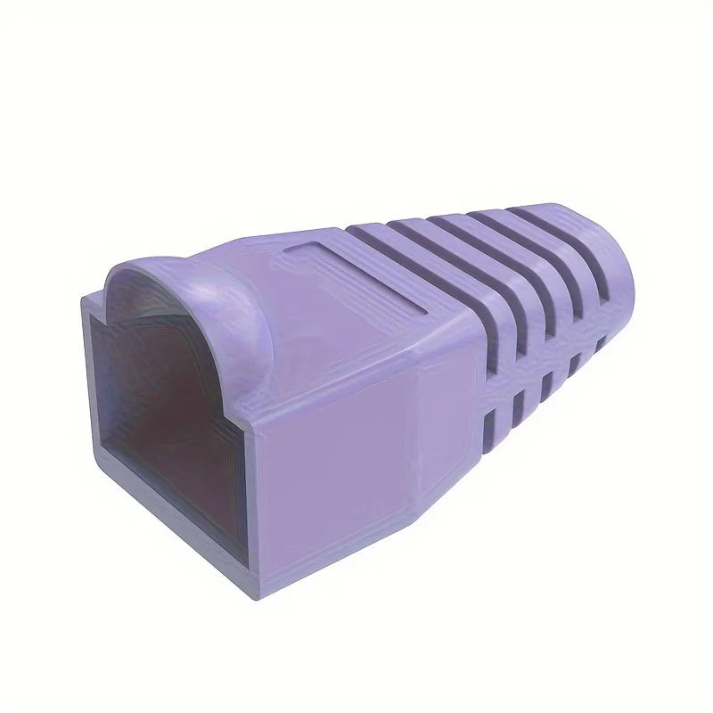 Colorful CAT5E CAT6 RJ45 Ethernet Network Connector Plug Cover Strain Relief Boots Crystal Head Protective Cable Sleeve For 8P8C