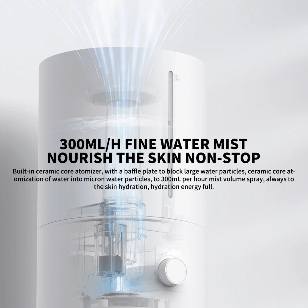 Xiaomi Mijia Humidifier 2 300mL/h Humidification 4L Large Capacity Mist Maker Add Water Home Office Humidity Control Low Sound