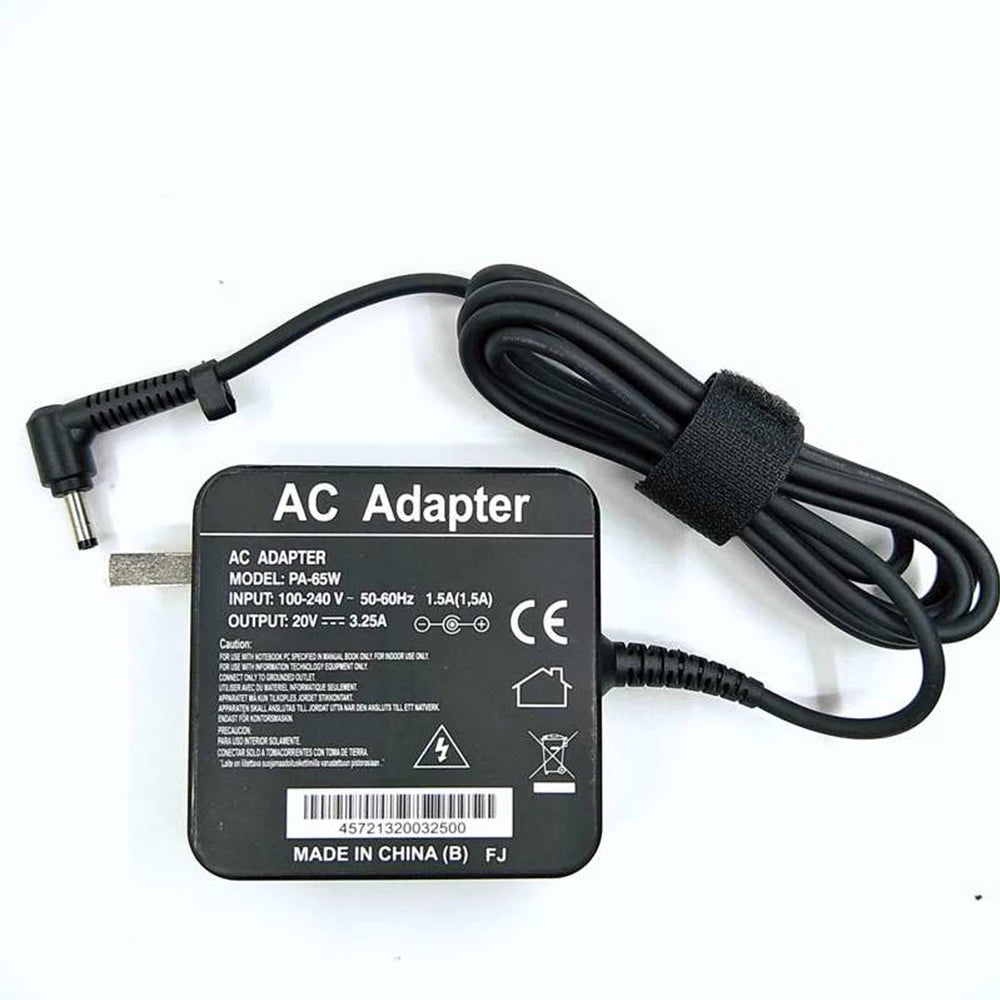 AC Adapter 65W 20V 3.25A  Laptop Charger for Lenovo Ideapad 310-151SK 510-151SK ADLX65CLGE2A 5A10K78752 Power Cords AC Adapter