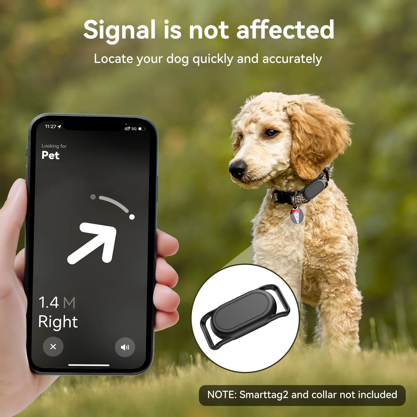 for Samsung Galaxy SmartTag2 Dog Collar Holder, 2 Pack Waterproof Silicone Case for Galaxy Smart Tag 2 Pet Dog Cat Collars