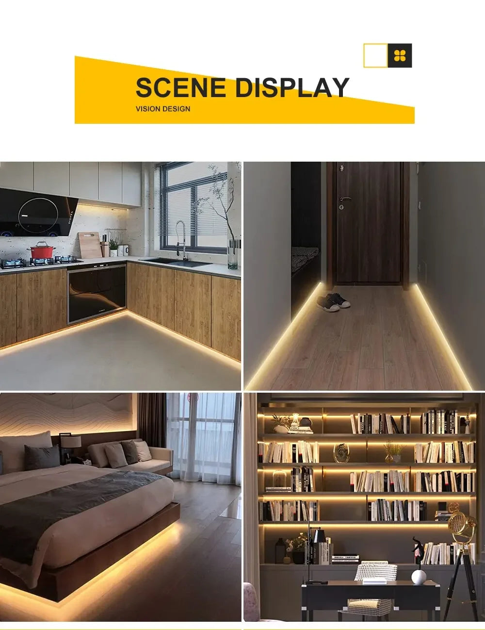 USB LED Light Strip Hand Scan Sensor Light 60LEDs/m DC5V Waterproof BackLight Flexible Lights Strip for Stairs Cabinets Bedroom