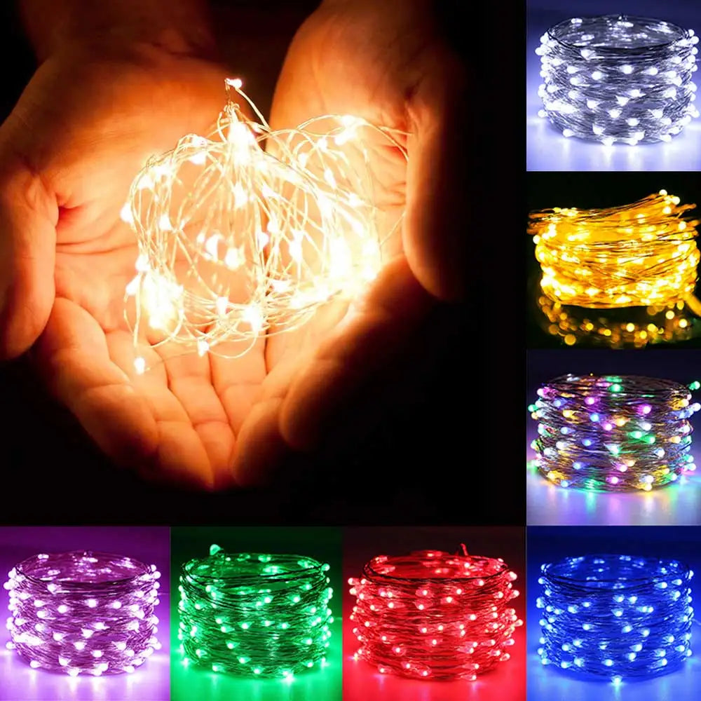 20m USB LED String Lights Fairy String Lights Warm White LED String Lights for Christmas Wedding Party Home Holiday Decoration