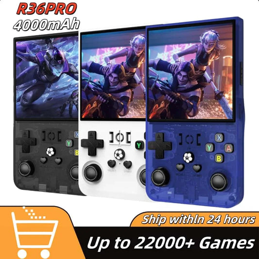 Open Source R36 PRO Retro Handheld Video Game Console Linux System 3.5 Inch IPS Screen Portable Pocket Video Player 128GB Games