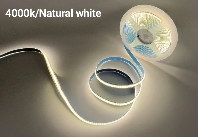 320LEDS/M DC12V COB LED Strip Lights 2M 3M 5M High Density FOB Flexible Diode Tape Light Linear Dimmable 12 Volt Home Decoration