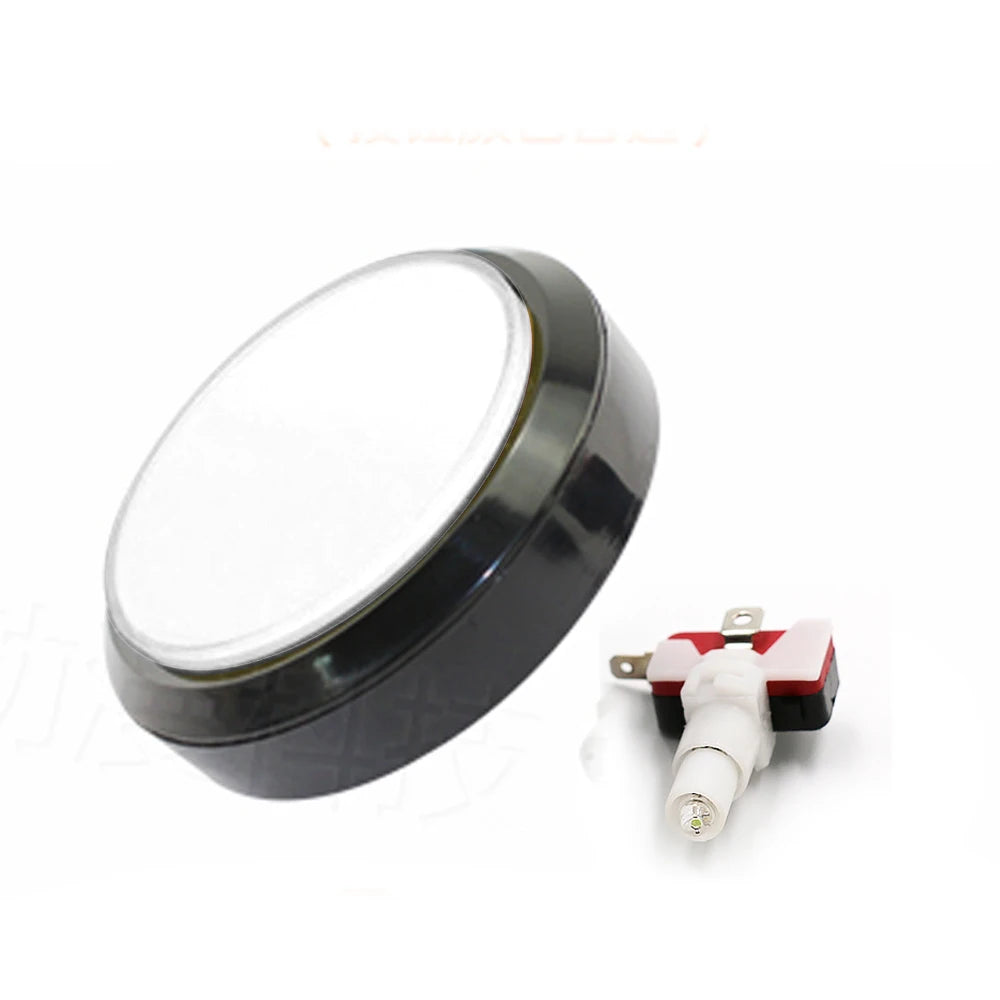 Big 100mm Light Push Button Illuminated Led Answerer Switch Video Rhythm Of Music Game Vending Machine Coin Arcade Pinball Parts