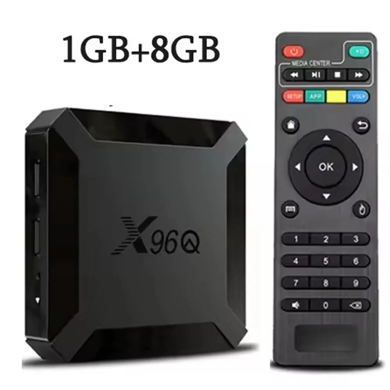 Smart Set Top Box X96Q TV Box Allwinner H313 Quad Core 2.4G Wifi Android 10.0 4K Google Player Youtube Media Player X96Q 2GB 16G
