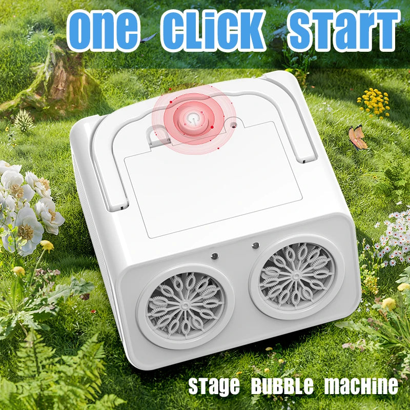 Handheld automatic bubble machine, children's portable bubble machine outdoor wedding game bubble water without battery