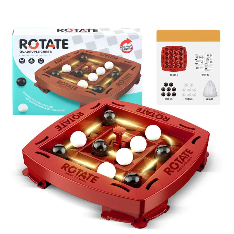 4 In A Row Game Educational Orbit Logic Board Game 2 Player Fast Strategy Game Track Logic Board For Fun Family Game Party Toys
